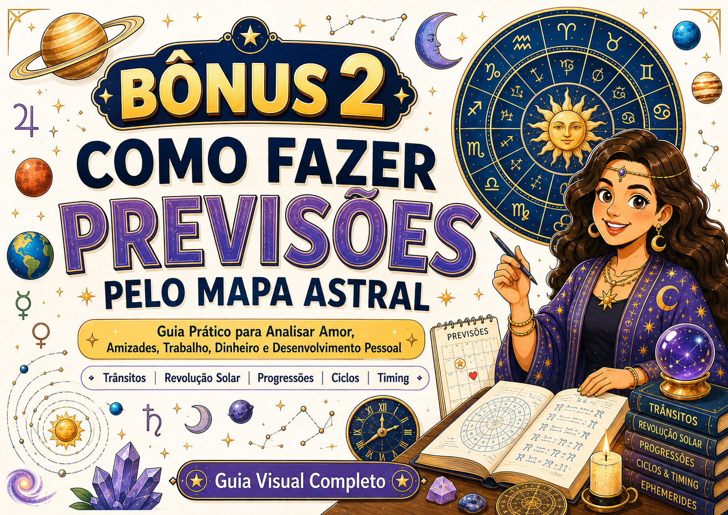 Capa do Bônus 2 — Como Fazer Previsões pelo Mapa Astral